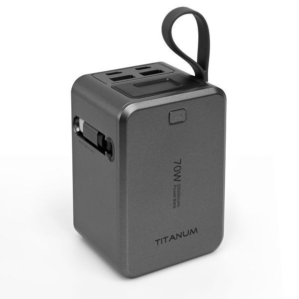 Портативный аккумулятор 20000 мАч TITANUM WP049 PD70W, серый TPB-WP049-G фото